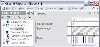Snapshot of the IDAutomation Crystal Reports Font Tool