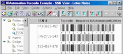 IDAutomation LotusScript Barcode Functions for Lotus Notes, Domino and Approach