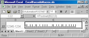 Microsoft Excel and Access Barcode Macros and VBA Functions